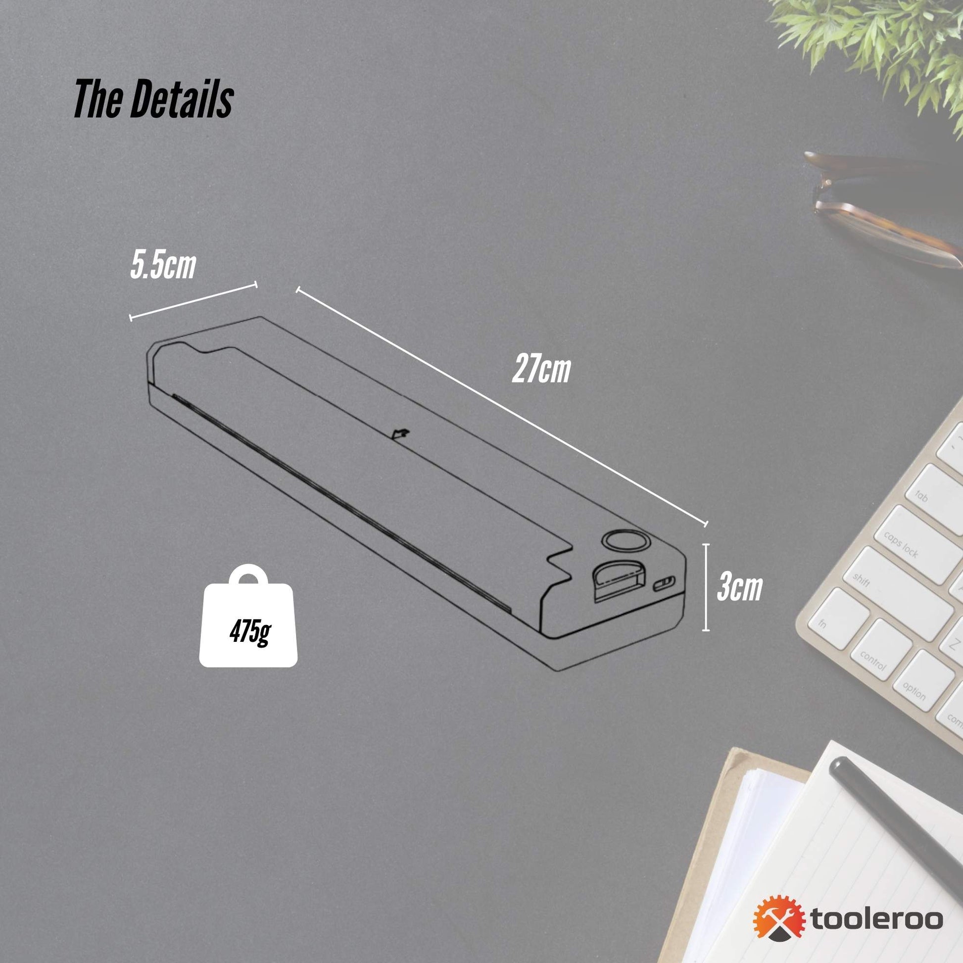 tooleroo-portable-a4-thermal-printer-black-paper-kit-wireless-and-inkless www.mallsonline.com.au