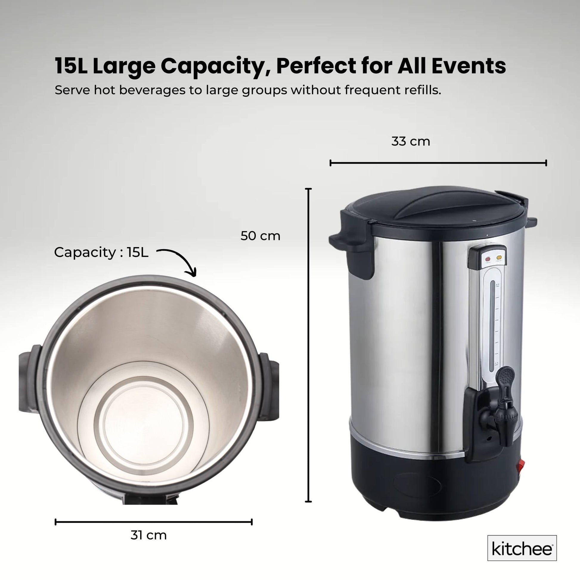 kitchee-15l-electric-water-boiler-stainless-steel-commercial-hot-liquid-urn
