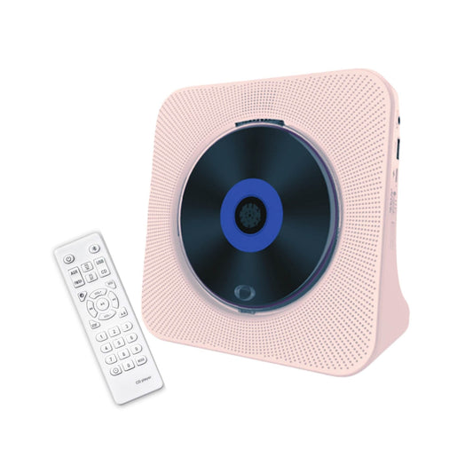 Tooleroo USB Rechargeable Desktop CD Player Speaker â€“ Bluetooth Portable Pink