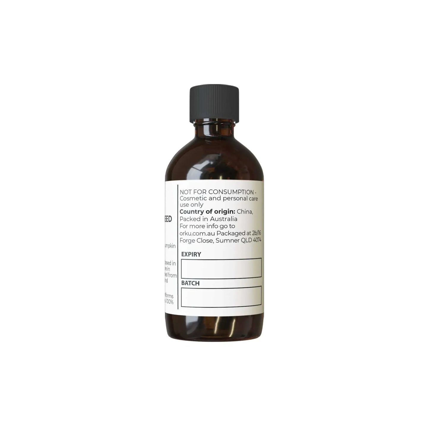 Orku 250ml Organic Pumpkin Seed Oil â€“ Virgin Cold Pressed Unrefined Cosmetic Grade