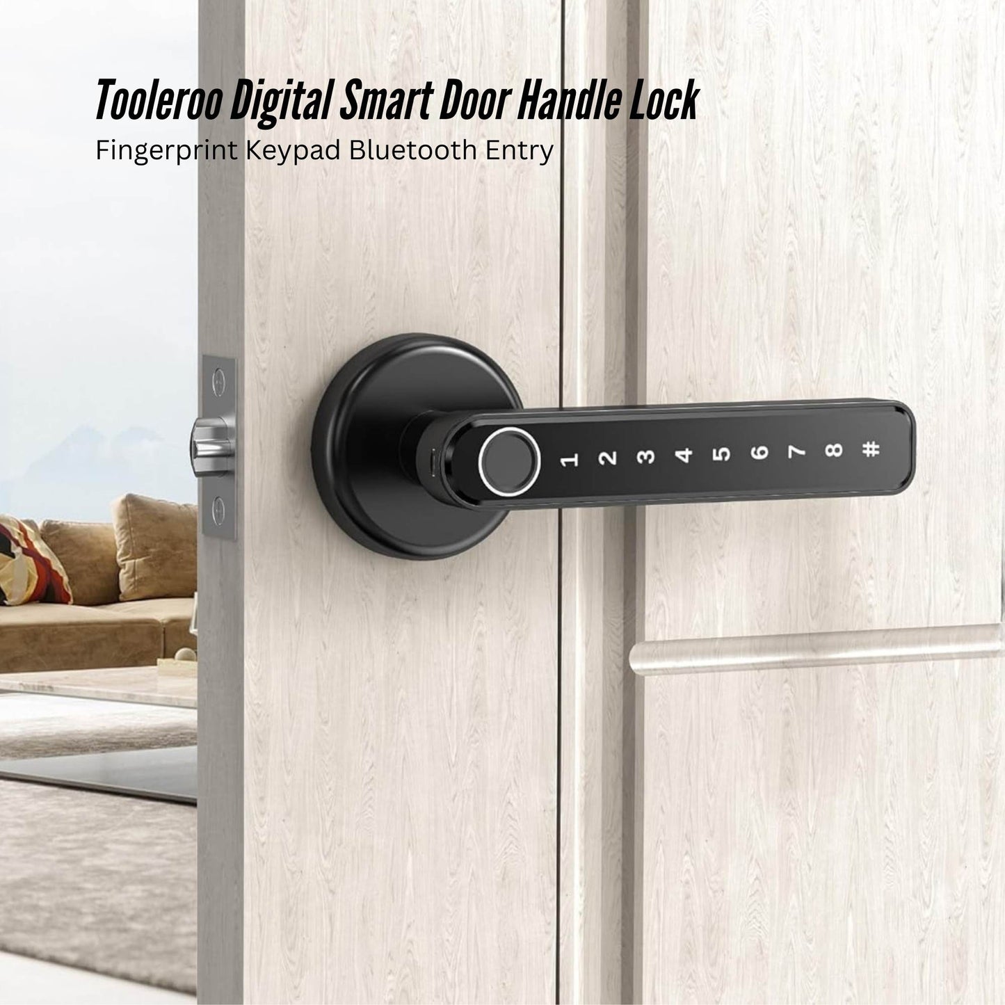 tooleroo-digital-smart-door-lock-handle-5in1-keypad-home-entry-security-system www.mallsonline.com.au