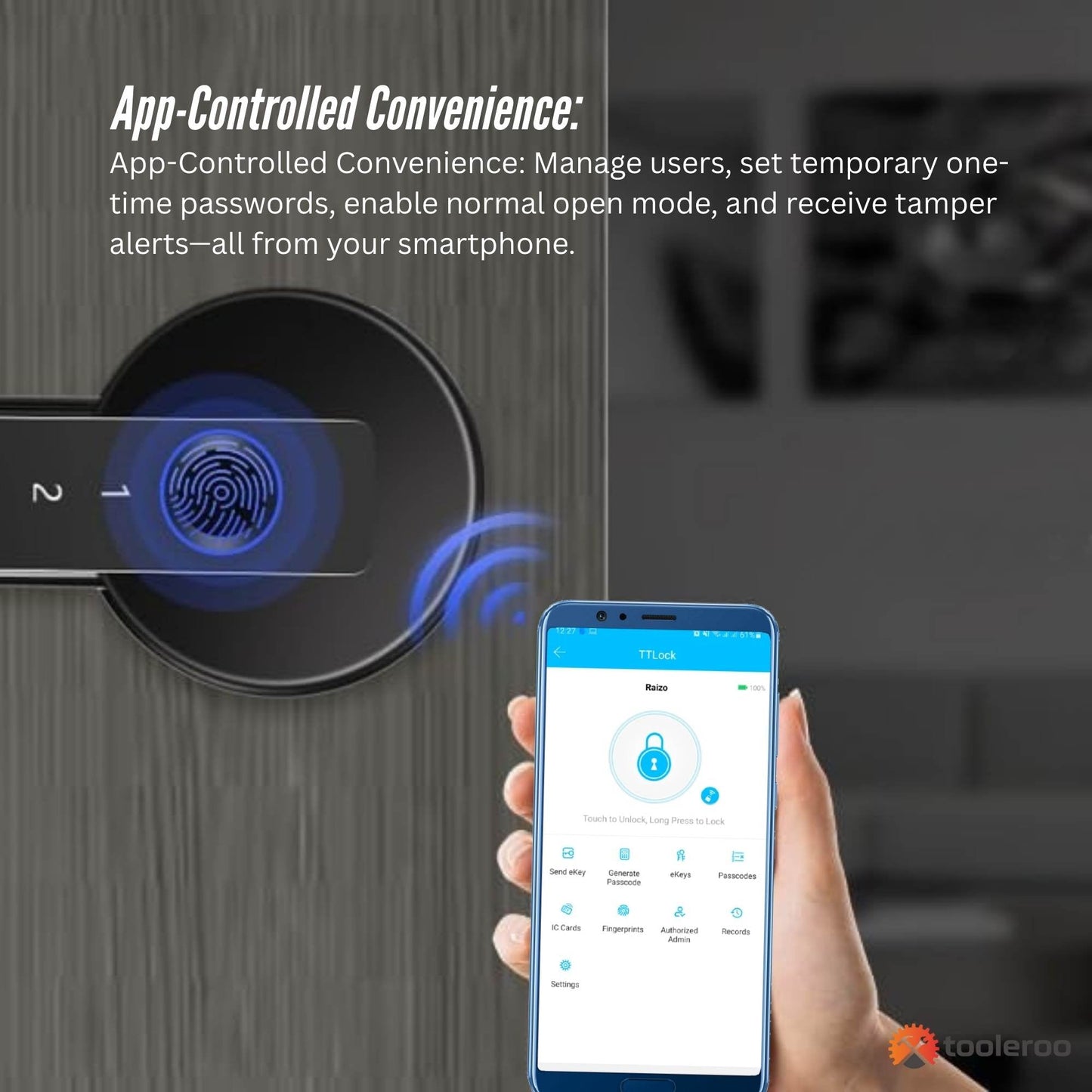 tooleroo-digital-smart-door-lock-handle-5in1-keypad-home-entry-security-system www.mallsonline.com.au