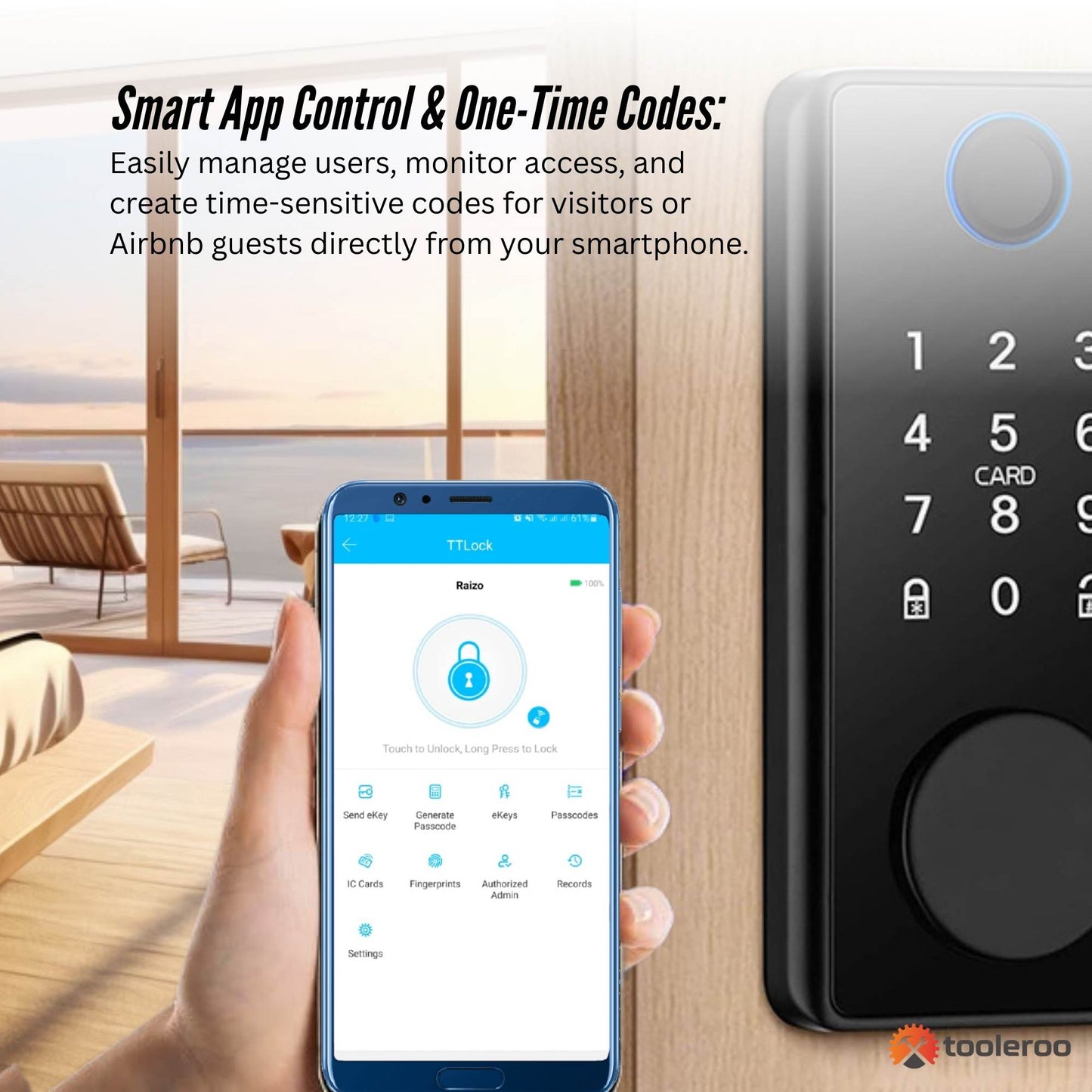 tooleroo-digital-smart-door-lock-keypad-5-in-1-home-entry-security-system www.mallsonline.com.au
