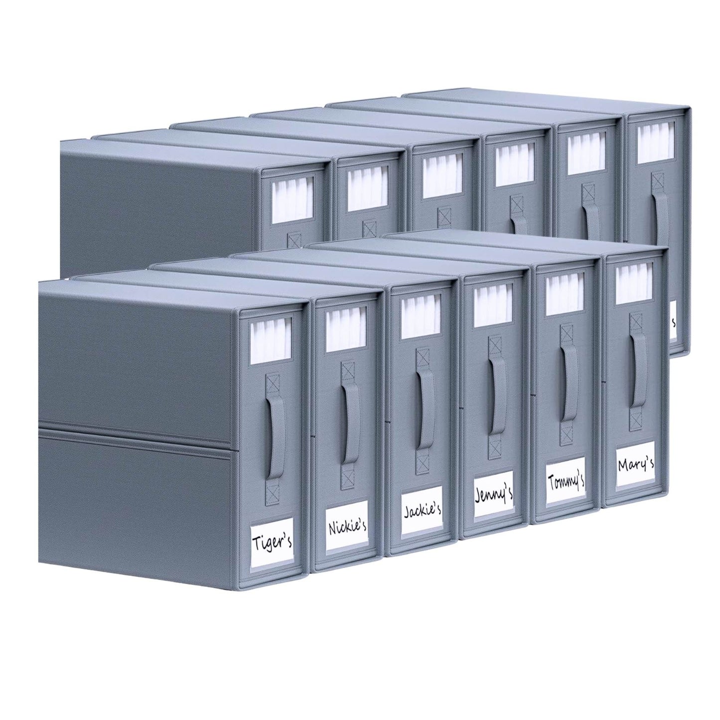 Kitchee 10x Foldable Bed Sheet Storage Box - Linen + Closet Organiser Grey