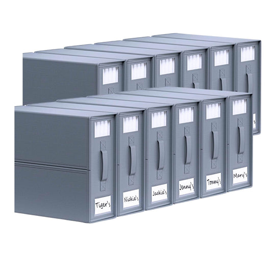 Kitchee 10x Foldable Bed Sheet Storage Box - Linen + Closet Organiser Grey