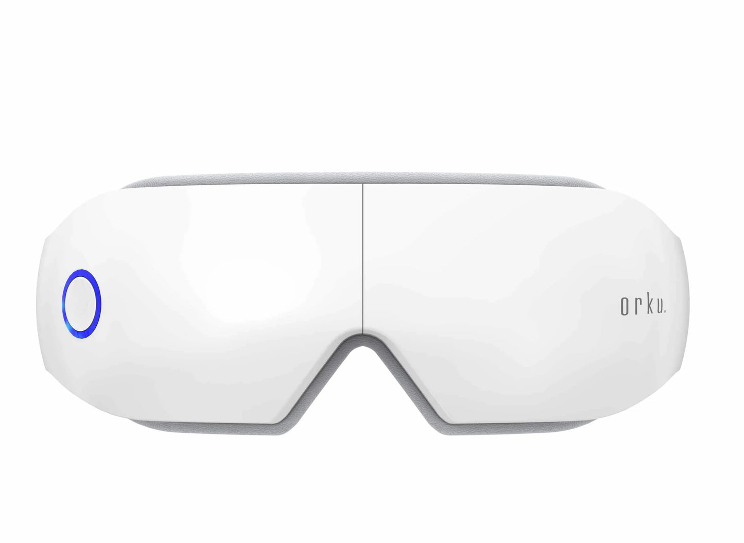 Orku Rechargeable Eye Massager - Heat Compression Vibration Bluetooth White
