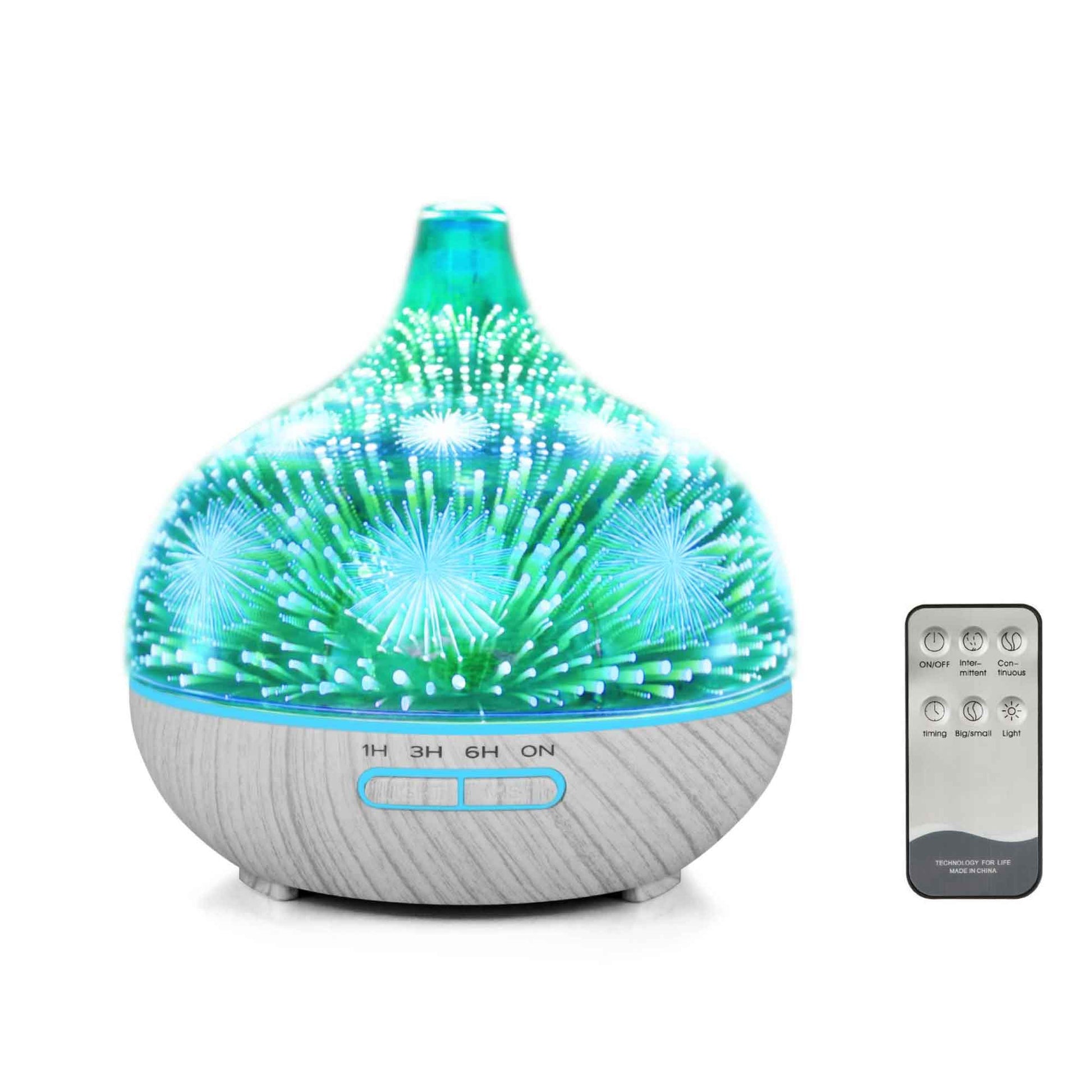 400ml-essential-oil-aroma-diffuser-with-remote-3d-glass at www.mallsonline.com.au