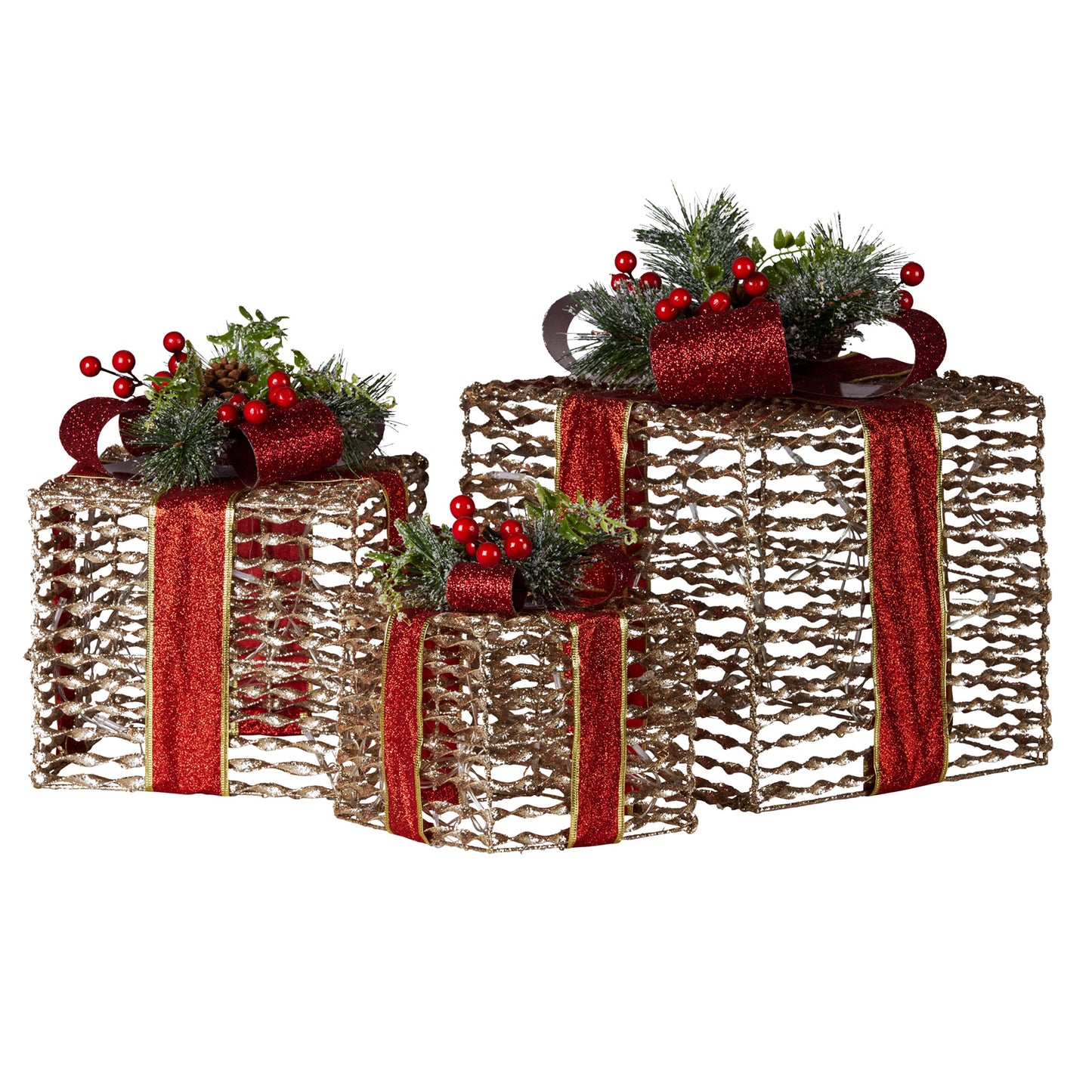christabelle-set-of-3-christmas-gift-boxes-with-lights-champagne-with-red-bows