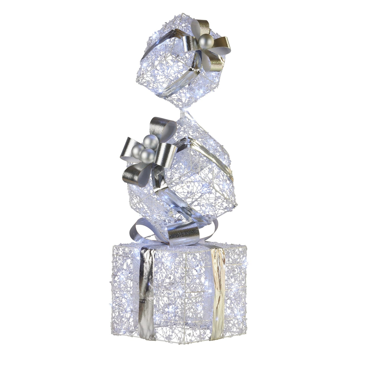 christabelle-83cm-triple-christmas-silver-giftbox-stack-display-with-lights