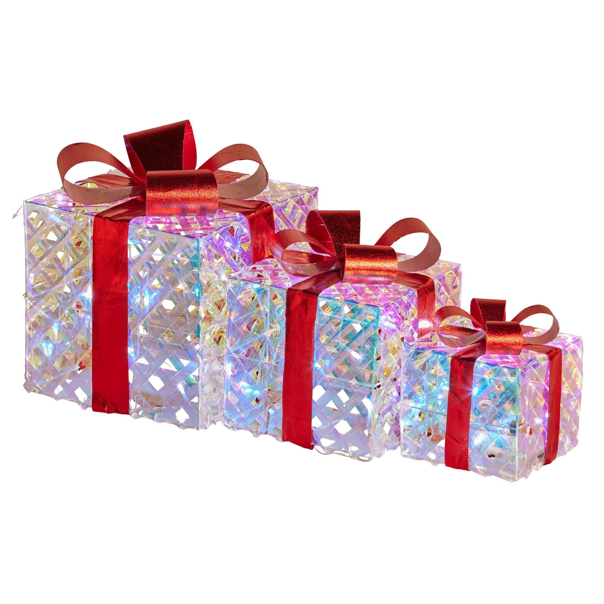 christabelle-set-of-3-christmas-gift-boxes-with-lights-clear-shimmer-with-red-bows