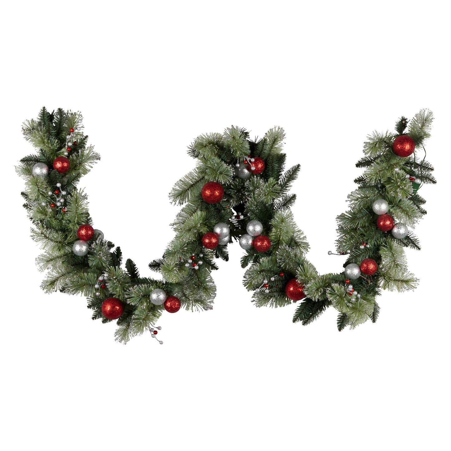 Christabelle 2.7m Christmas Garland with LED Lights and Baubles Mantle Decoration Ornament