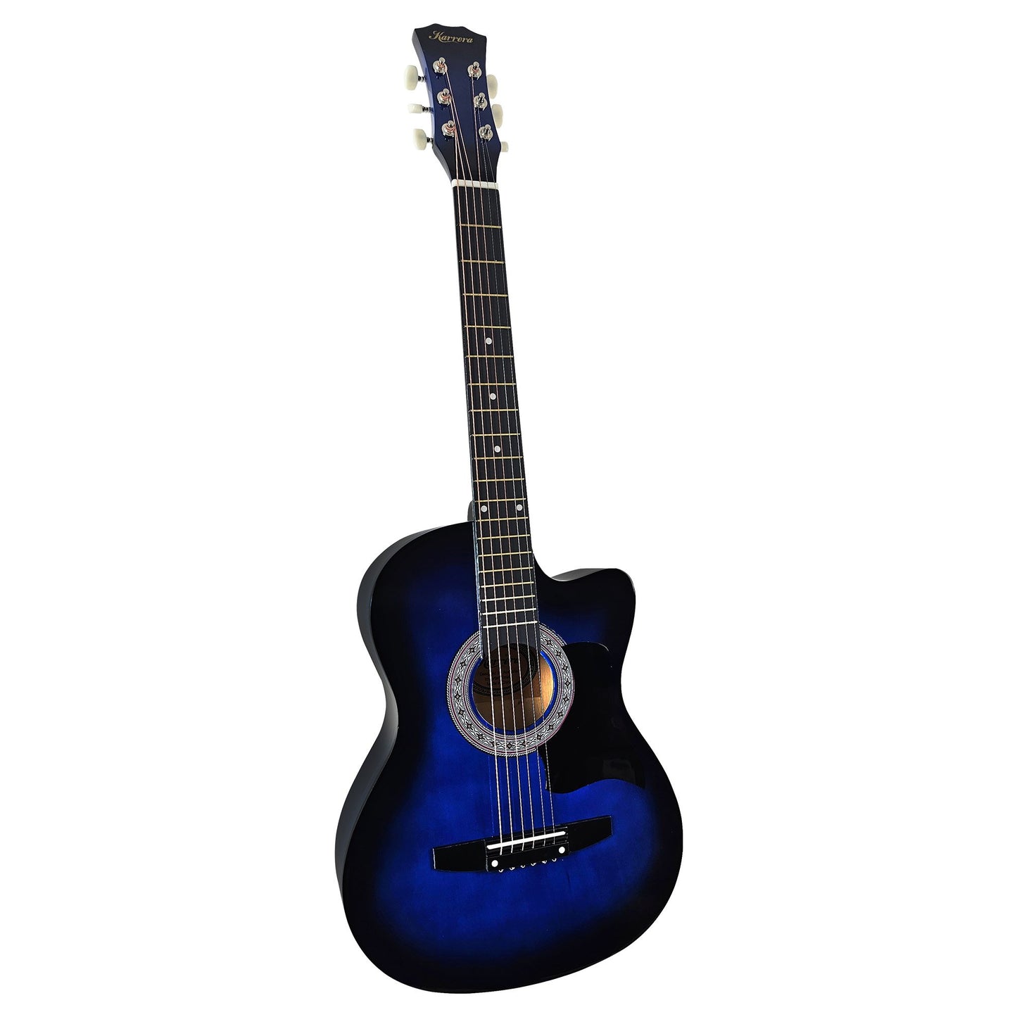 karrera-38in-cutaway-acoustic-guitar-with-guitar-bag-blue-burst at www.mallsonline.com.au