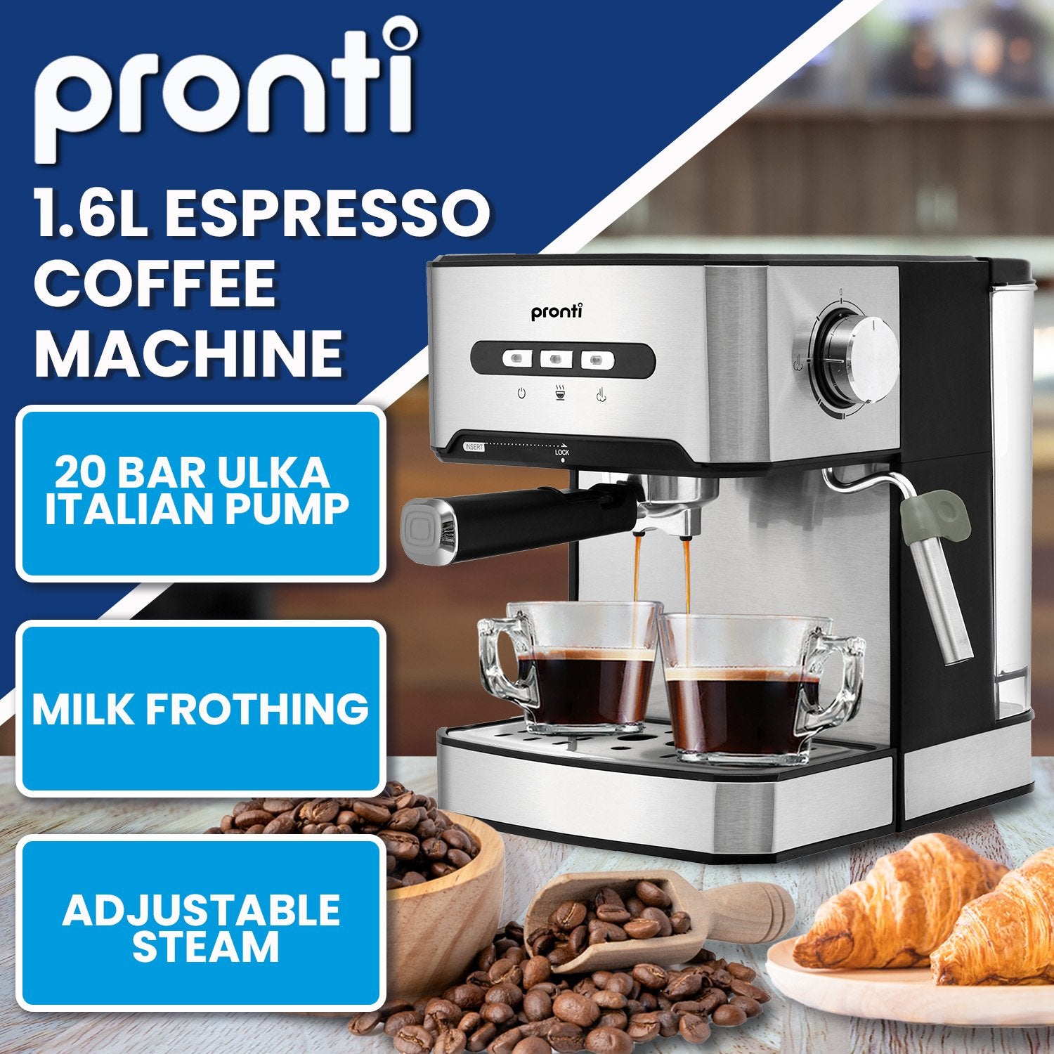 pronti-1-6l-automatic-coffee-espresso-machine-with-steam-frother