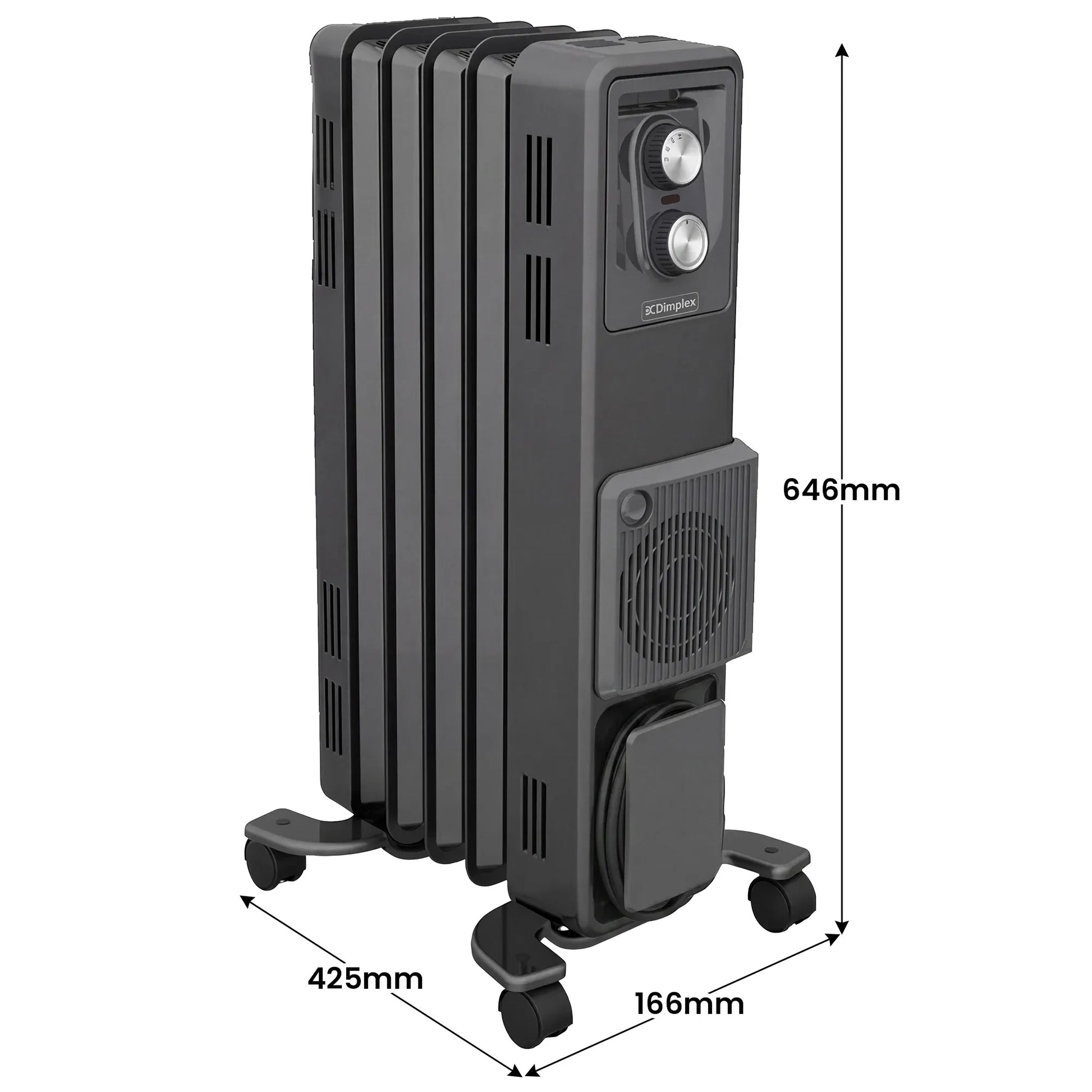 Dimplex 1.5kW Oil Free Column Heater 5 Fin with Thermostat Turbo Fan