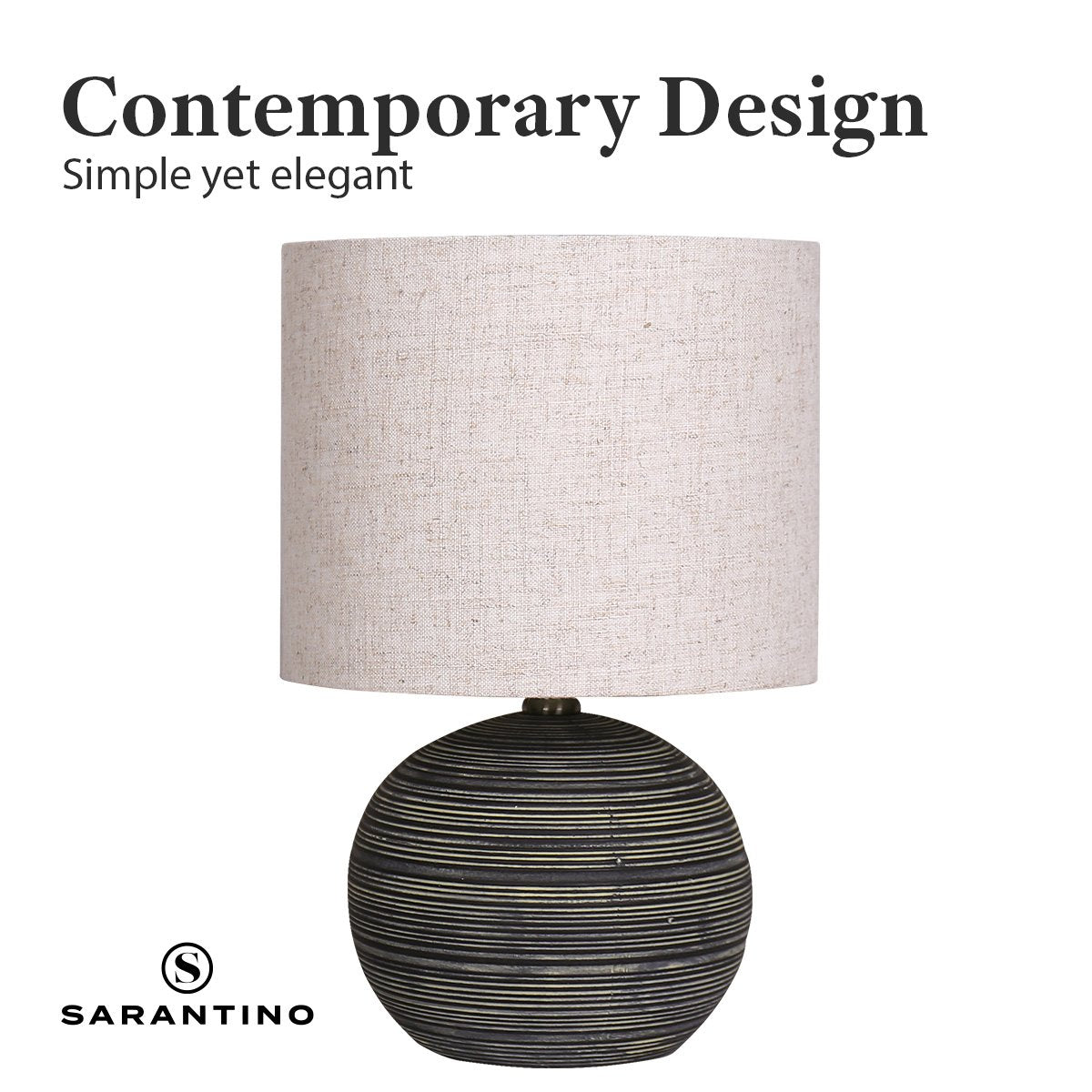 sarantino-ceramic-table-lamp-with-striped-pattern-in-antique-black at www.mallsonline.com.au