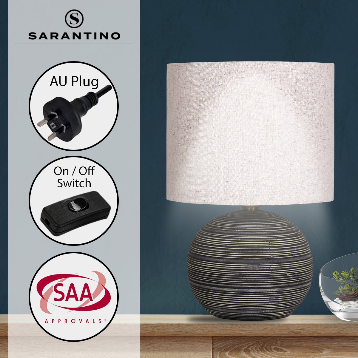 sarantino-ceramic-table-lamp-with-striped-pattern-in-antique-black at www.mallsonline.com.au