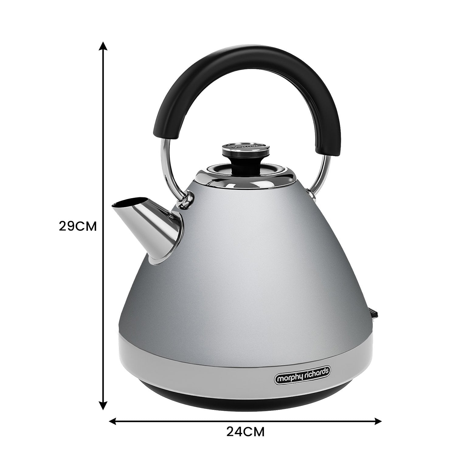 morphy-richards-1-5l-venture-collection-pyramid-kettle-in-steel-grey