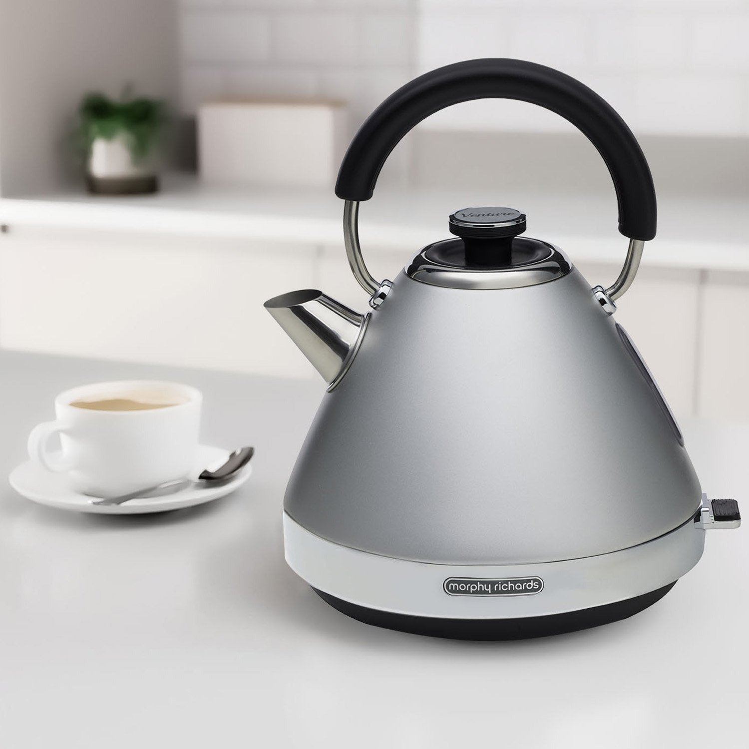 morphy-richards-1-5l-venture-collection-pyramid-kettle-in-steel-grey