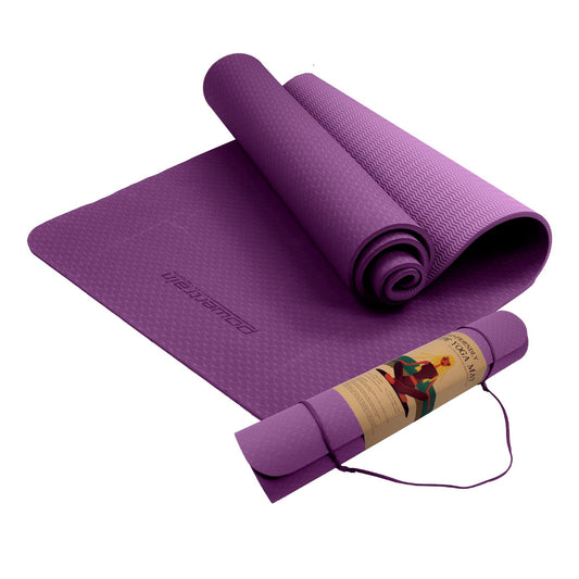 powertrain-eco-friendly-dual-layer-6mm-yoga-mat-royal-purple-non-slip-surface-and-carry-strap-for-ultimate-comfort-and-portability