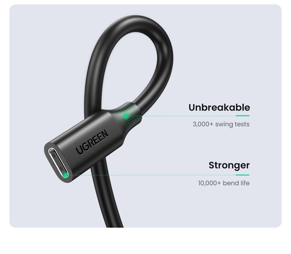 ugreen-10387-usb-c-extension-cable-1m at www.mallsonline.com.au