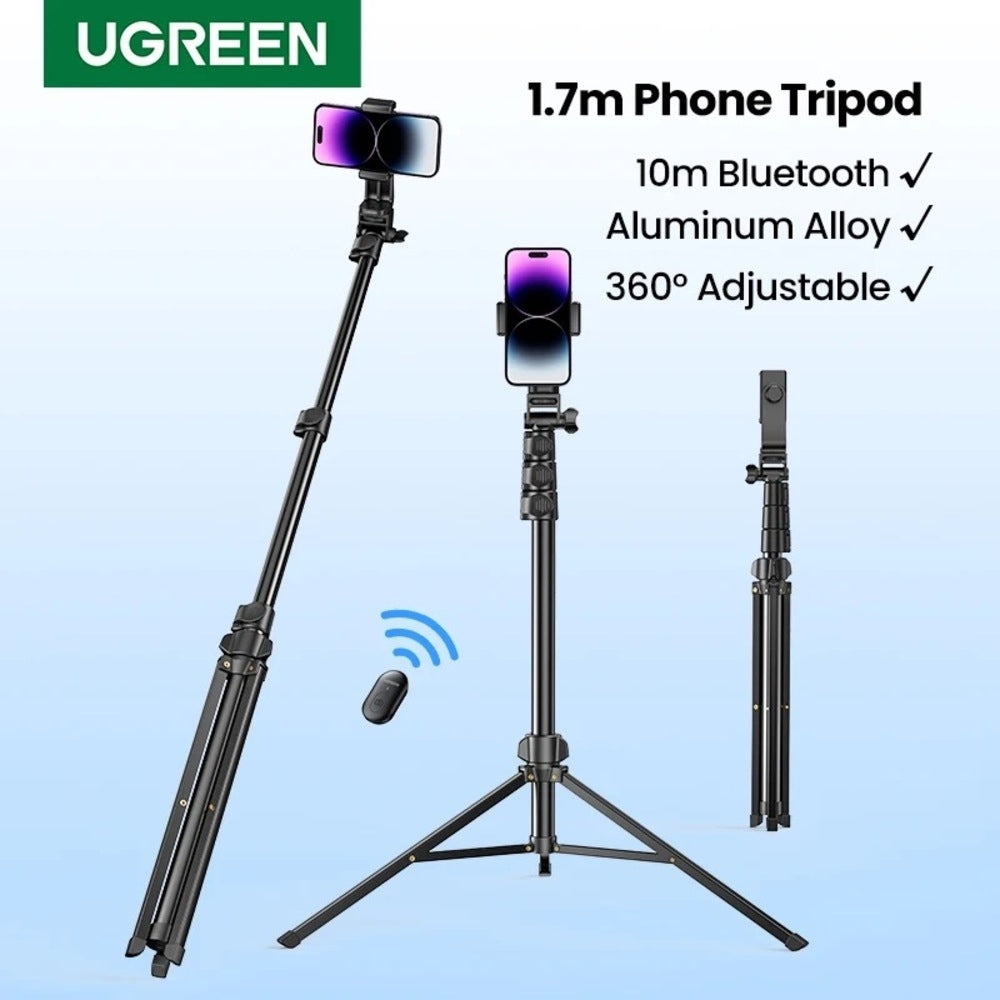 ugreen-15062-selfie-stick-tripod-with-remote-1-5m at www.mallsonline.com.au