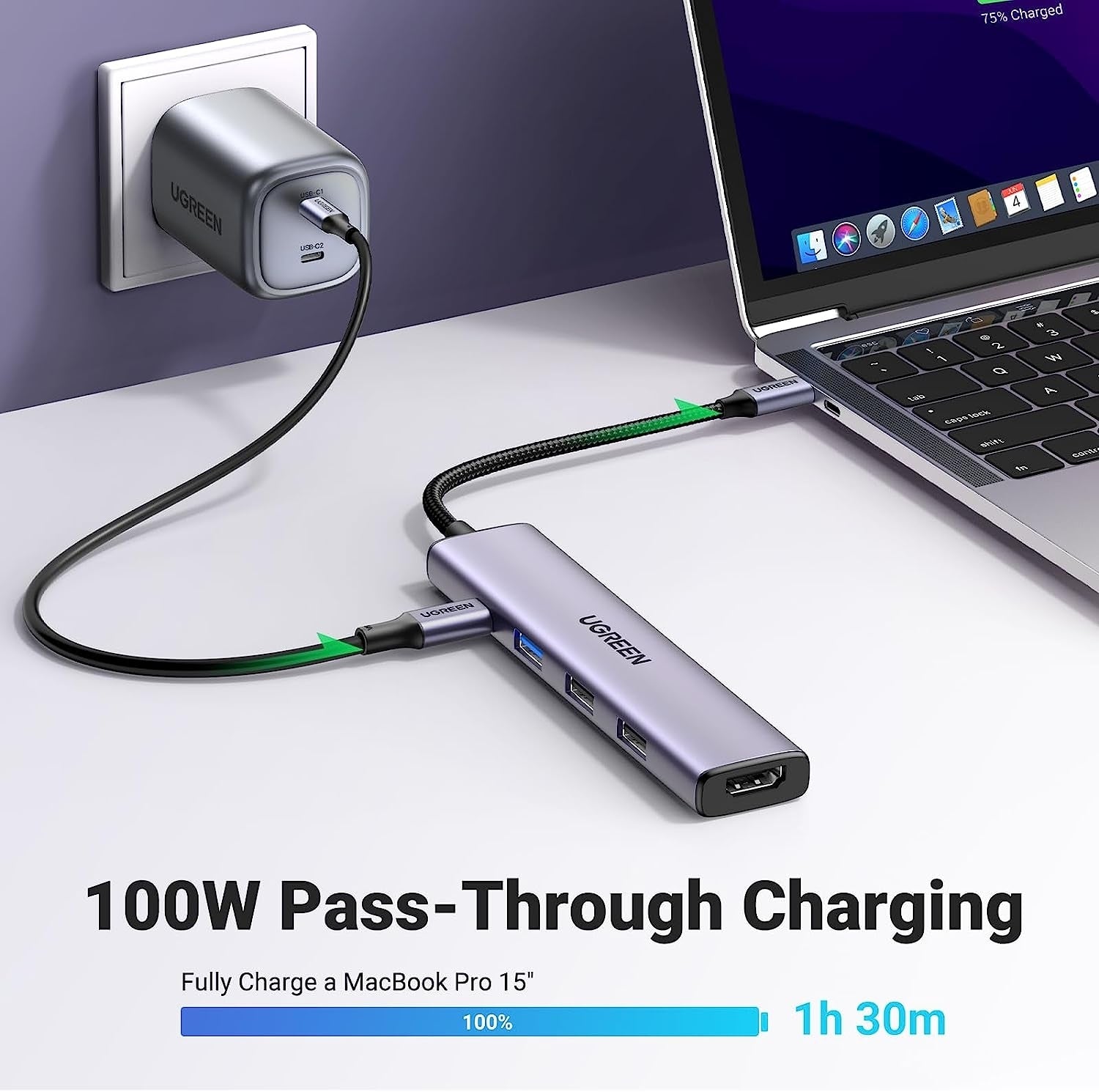 ugreen-15495-5-in-1-usb-c-hub-with-4k-hdmi at www.mallsonline.com.au