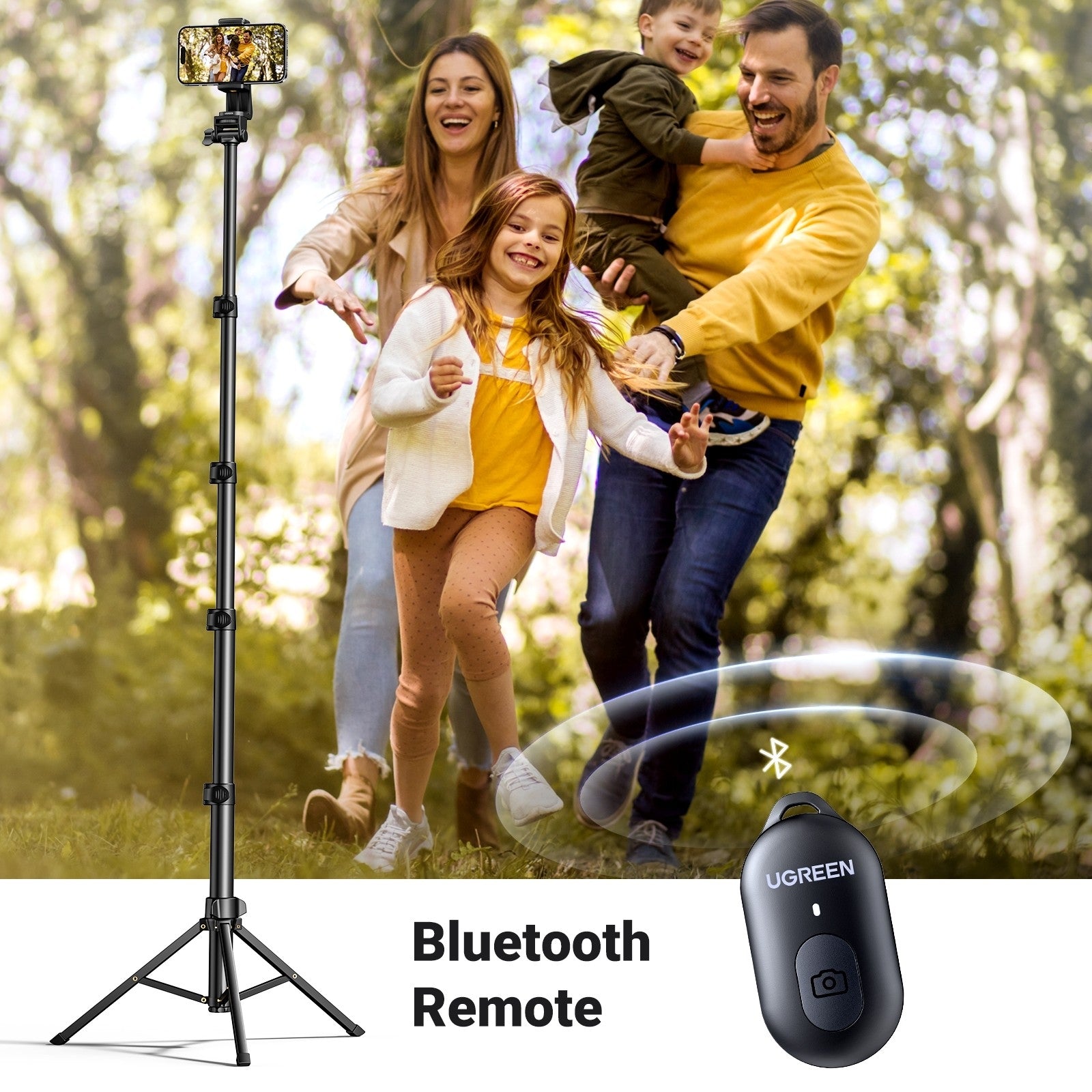 ugreen-15609-cell-phone-selfie-stick-tripod-1-7m-with-bluetooth-remote at www.mallsonline.com.au