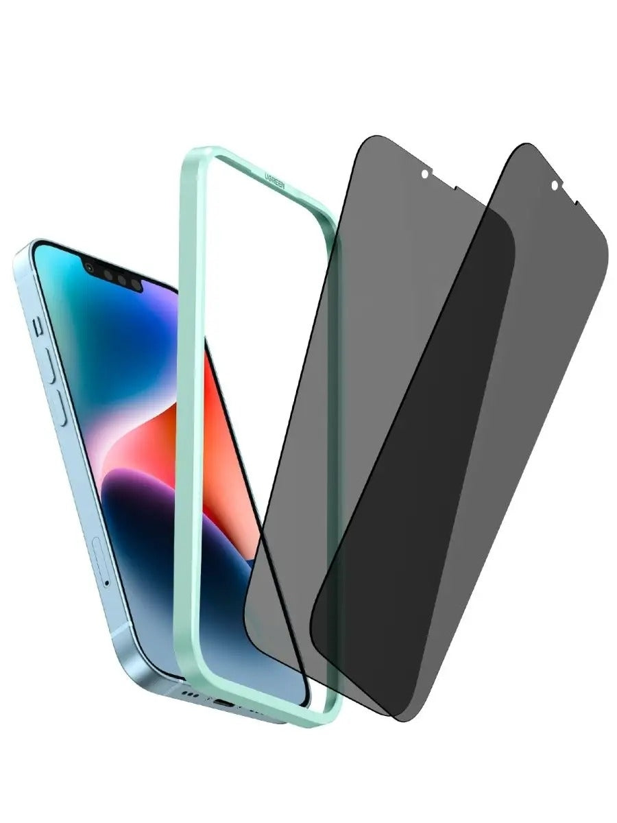 ugreen-80989-full-coverage-privacy-tempered-glass-screen-protector-with-precise-align-applicator-for-iphone-13-mini-1-pack at www.mallsonline.com.au