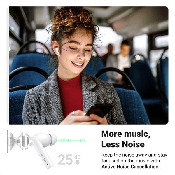 ugreen-90206-hitune-t3-active-noise-cancelling-wireless-earbuds-white at www.mallsonline.com.au