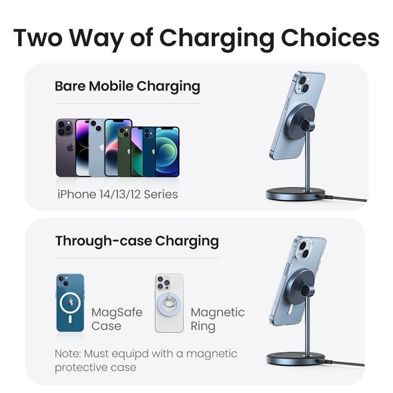 ugreen-90668-2-in-1-magnetic-wireless-charging-station at www.mallsonline.com.au