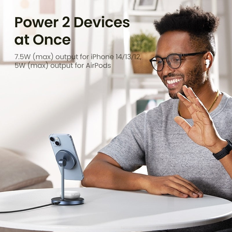 ugreen-90668-2-in-1-magnetic-wireless-charging-station at www.mallsonline.com.au