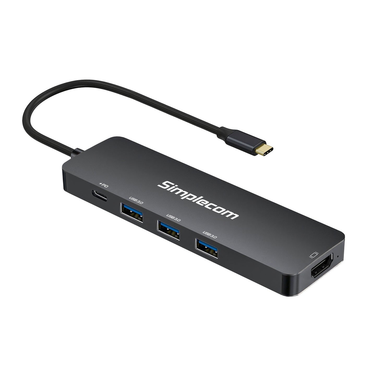 simplecom-ch545-usb-c-5-in-1-multiport-adapter-docking-station-with-3-port-usb-3-0-hub-pd-hdmi at www.mallsonline.com.au