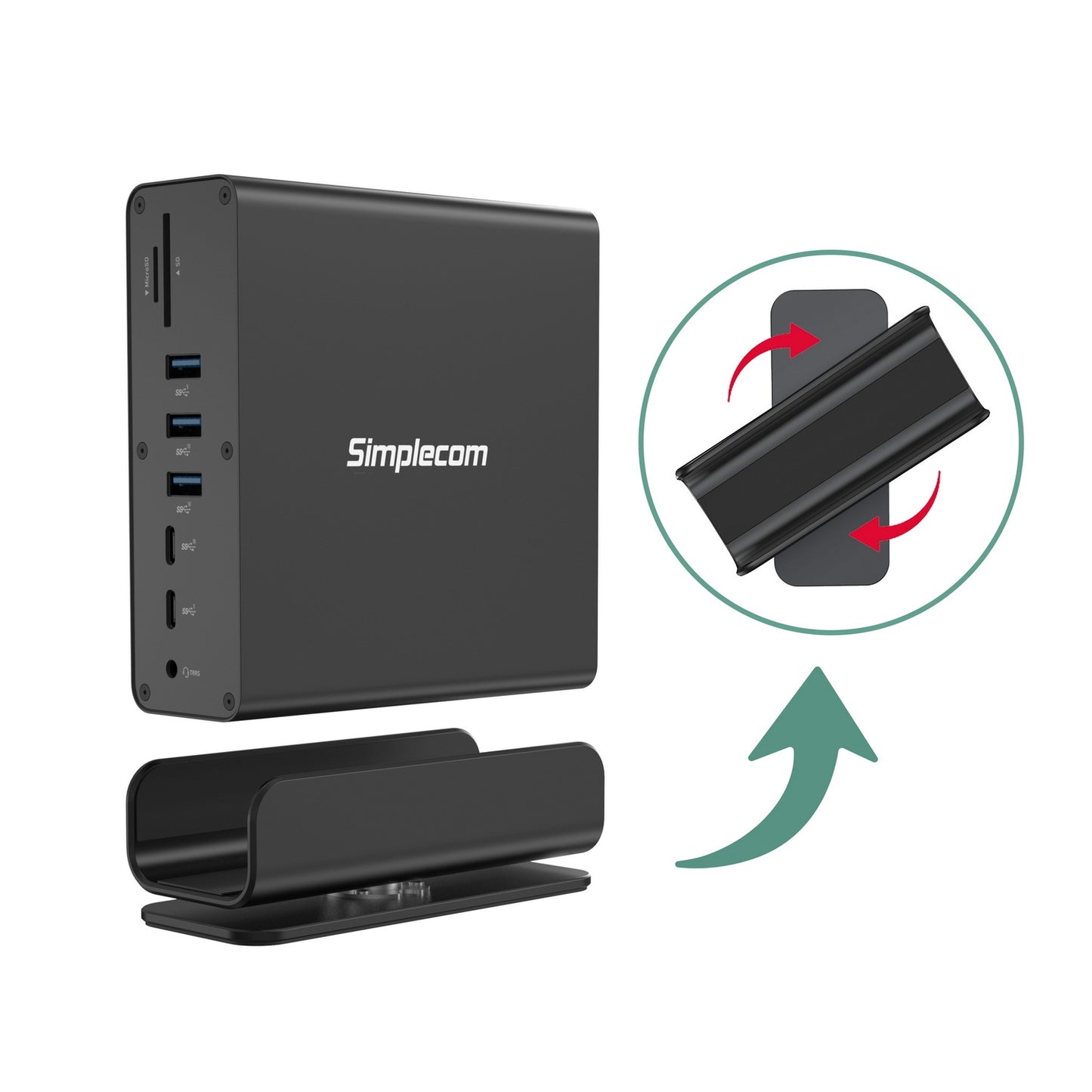 simplecom-cht815-15-in-1-usb-c-4k-triple-display-mst-docking-station-with-dual-hdmi-dp www.mallsonline.com.au