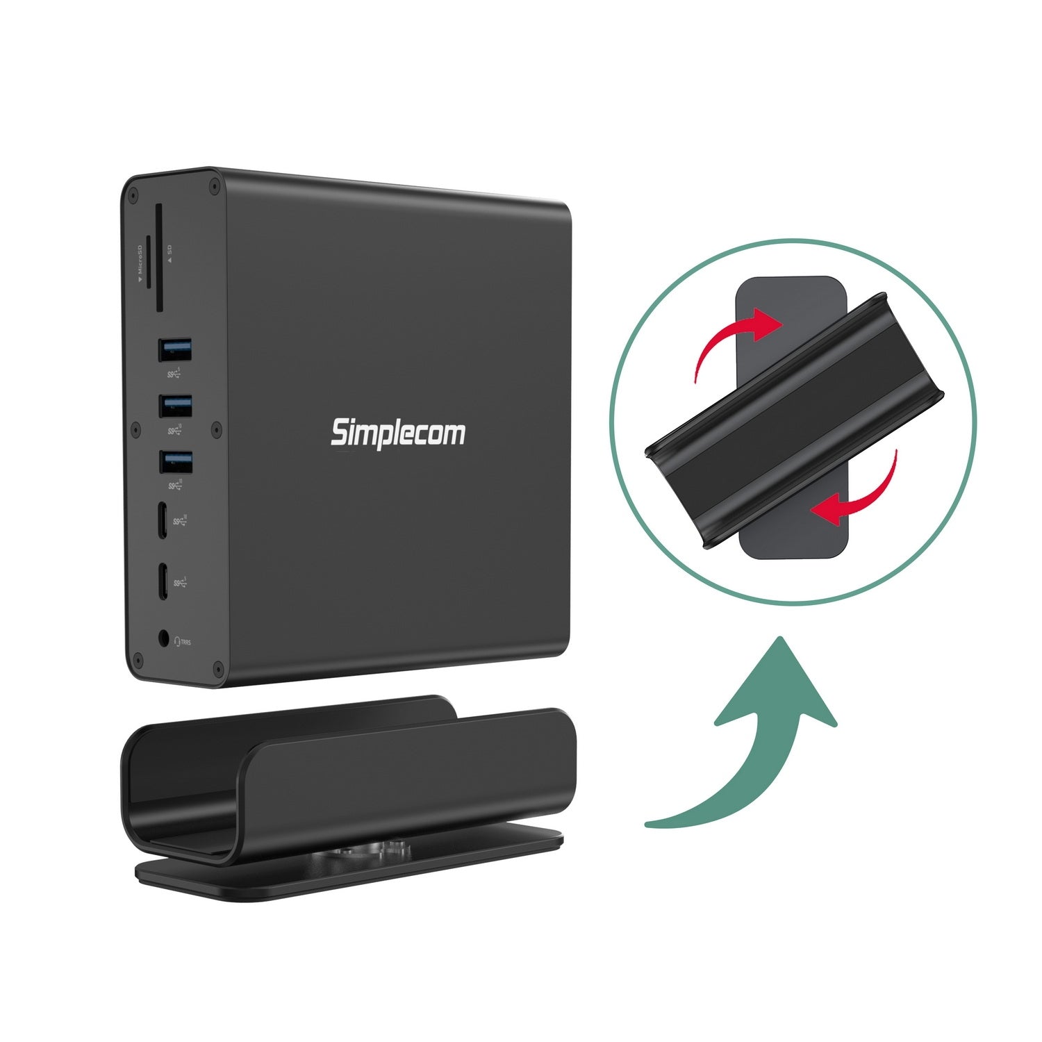 simplecom-cht815-15-in-1-usb-c-4k-triple-display-mst-docking-station-with-dual-hdmi-dp www.mallsonline.com.au