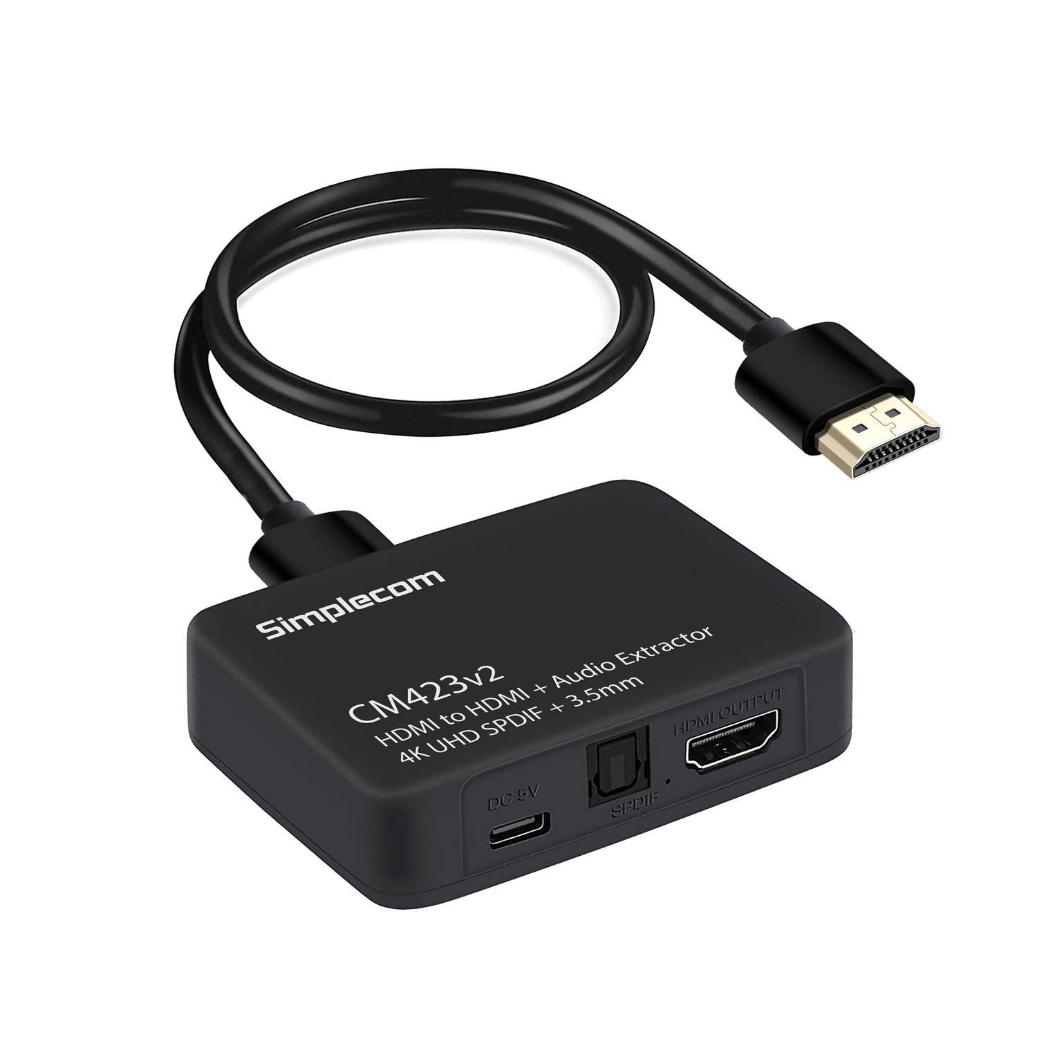 simplecom-cm423v2-hdmi-audio-extractor-4k-hdmi-to-hdmi-and-optical-spdif-3-5mm-stereo at www.mallsonline.com.au