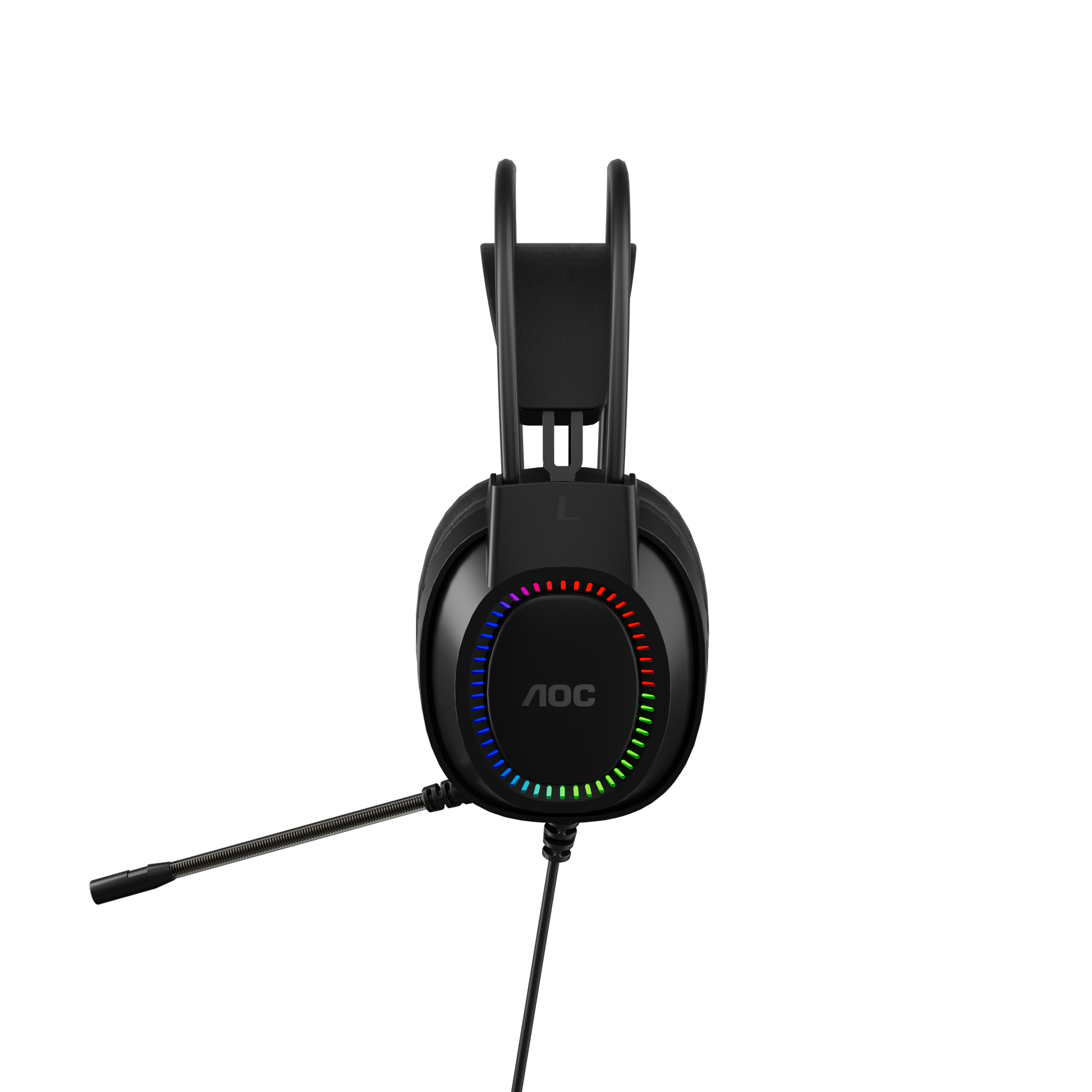 AOC ACG2500BK Wired RGB USB Gaming Stereo Headset 2M Cable Black