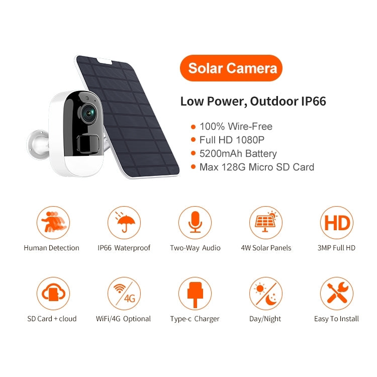 bdi-f1-full-hd-wifi-ip-camera-with-solar-panel-include-solar-panel-32g-sd-cards at www.mallsonline.com.au