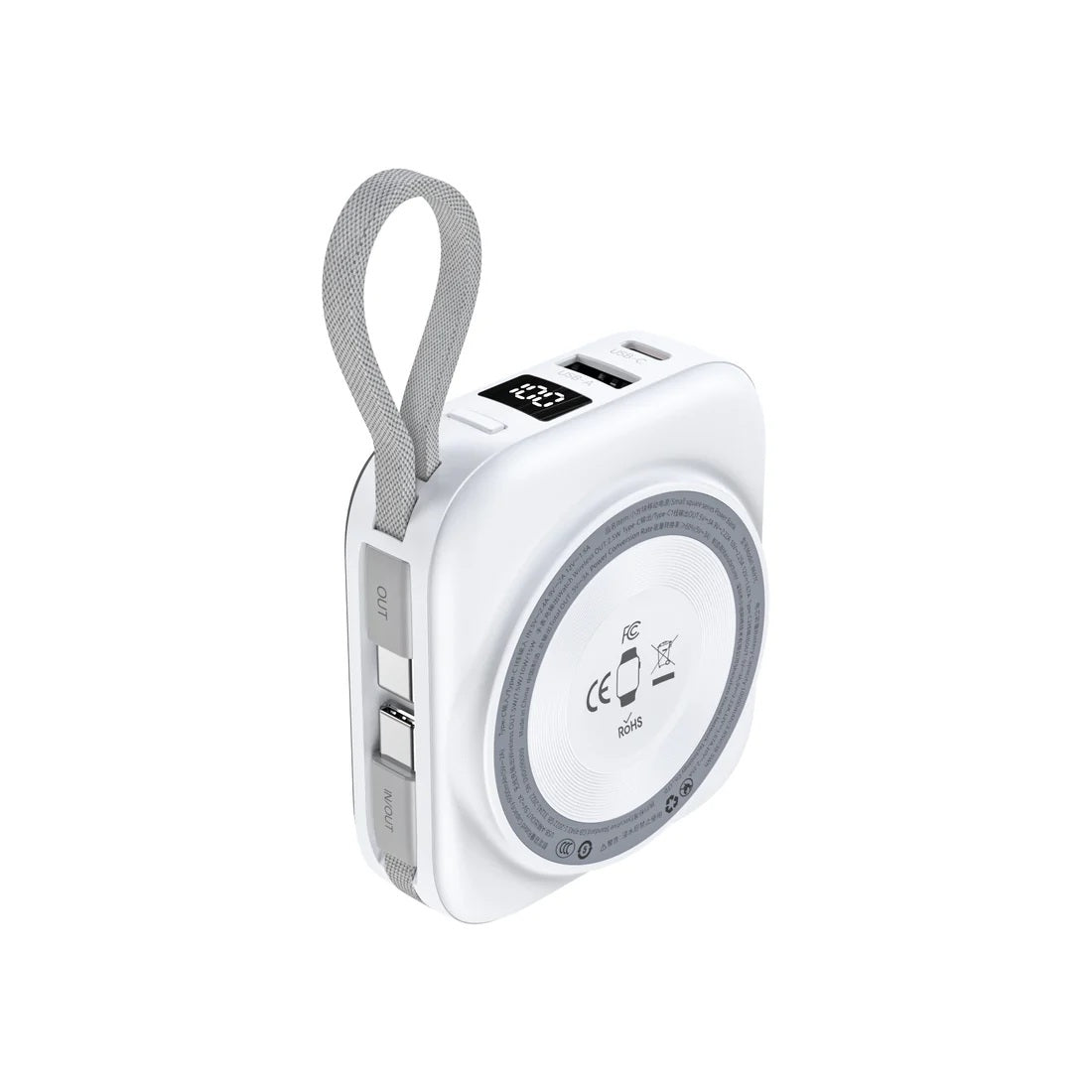 Choetech B697C-WH 10000mAh LED display 22.5W power bank for Mobile and Apple watch/Airpods CCC Certified