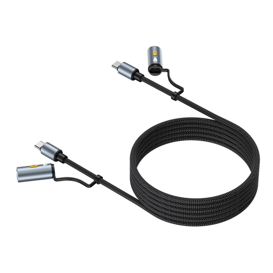 choetech-cc1001-smart-pd60w-4-in-1-usb-c-to-c-cable-1-2m www.mallsonline.com.au