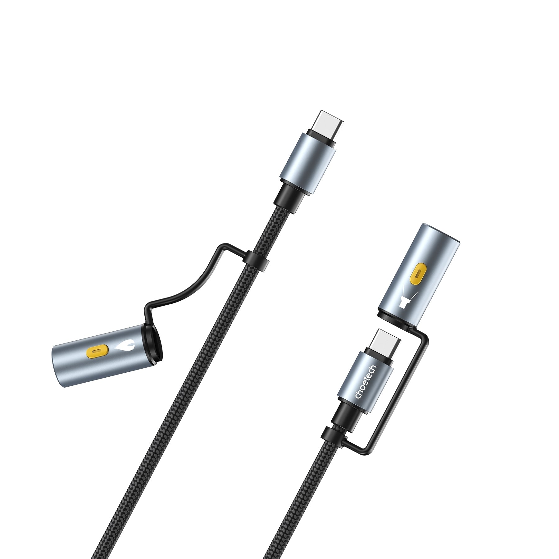 choetech-cc1001-smart-pd60w-4-in-1-usb-c-to-c-cable-1-2m www.mallsonline.com.au