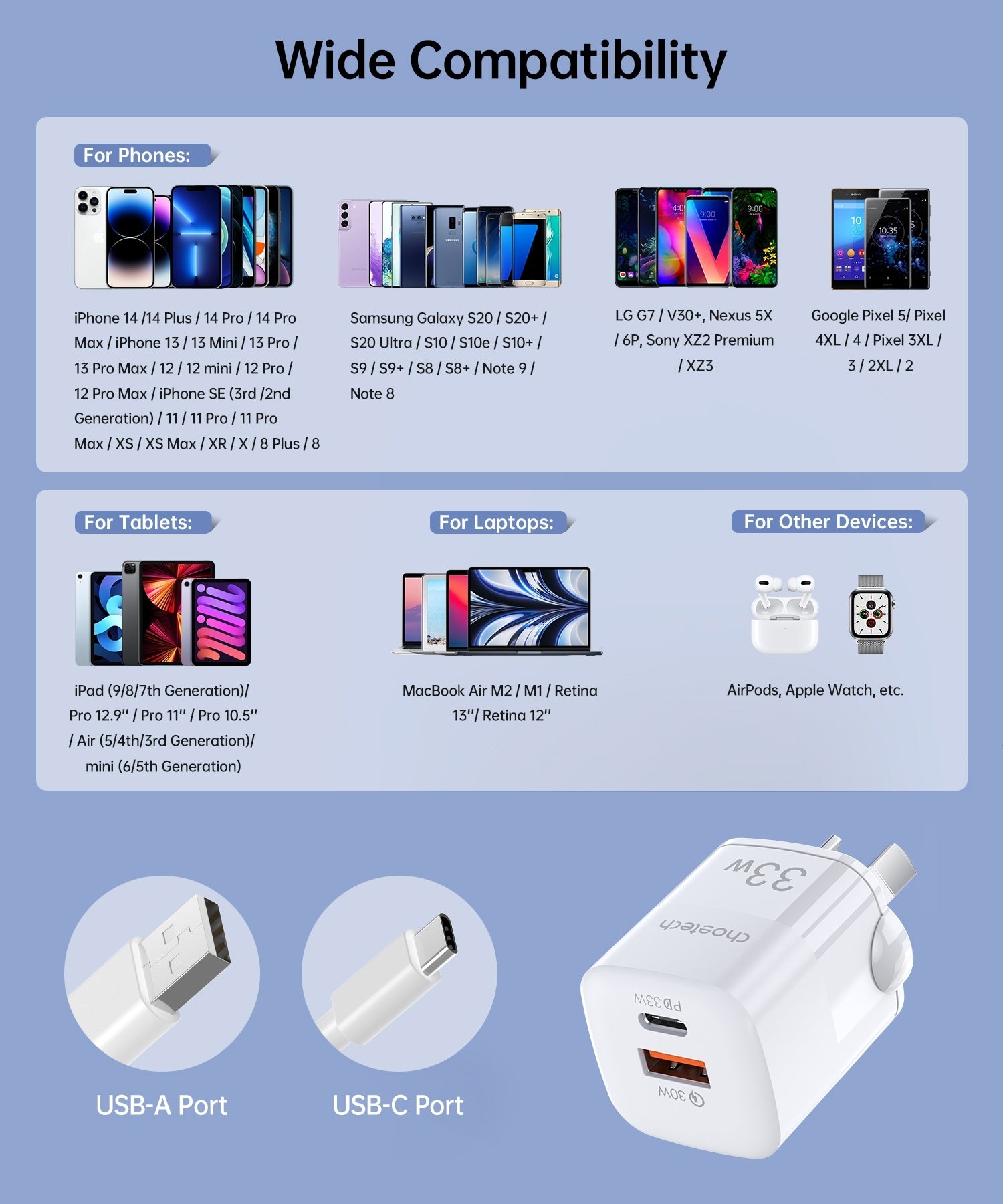 choetech-pd5006-33w-dual-port-wall-charger at www.mallsonline.com.au