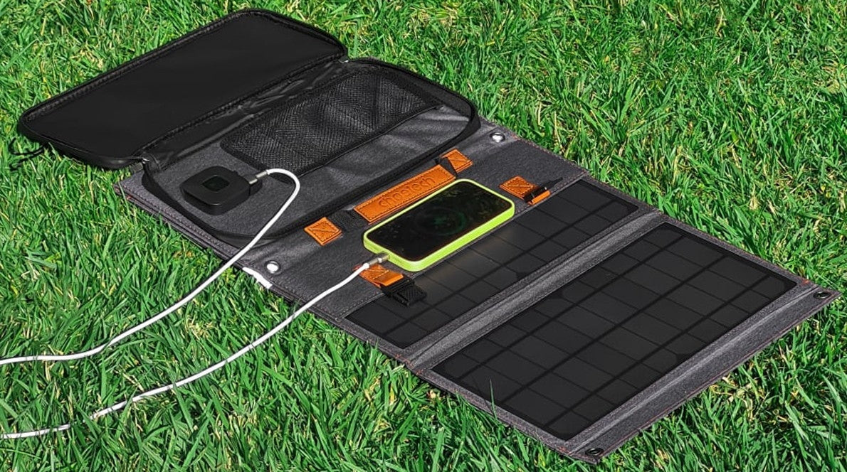 Choetech SC006 Solar Panel Portable Charger 40W 18V USB C Solar Panels Charger with USB C PD 30W