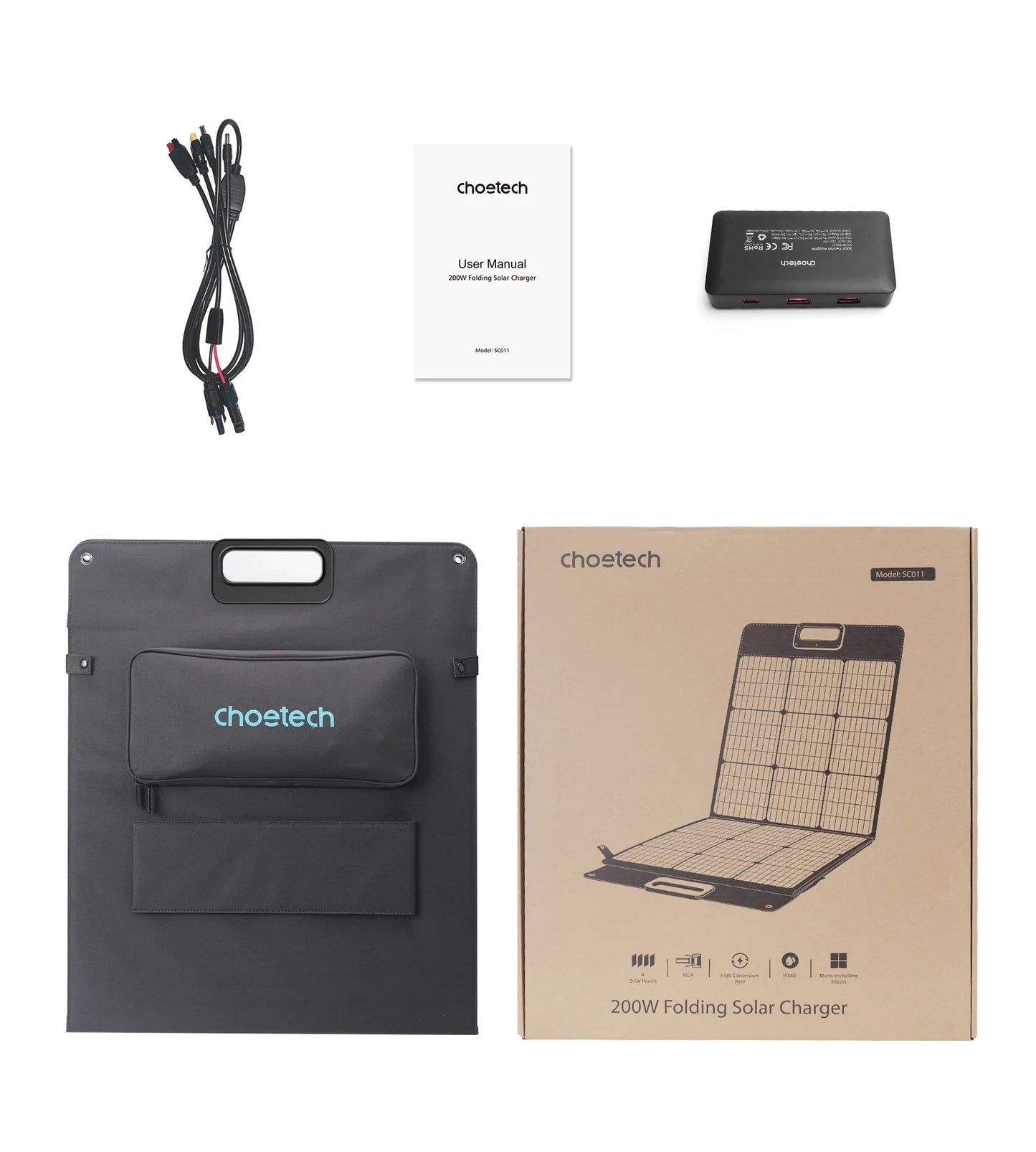 choetech-sc011-200w-foldable-solar-charger at www.mallsonline.com.au