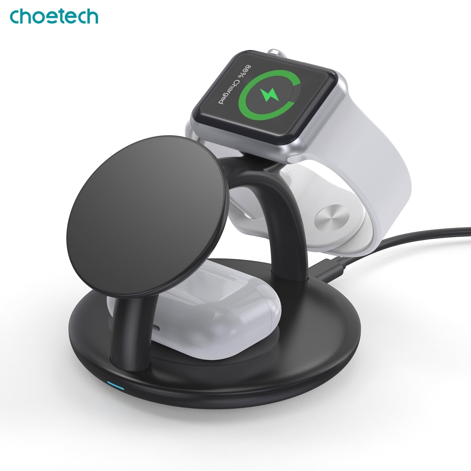 choetech-t587-f-3-in-1-magnetic-wireless-charger-station-for-iphone-12-13-14-airpods-pro-iwatch at www.mallsonline.com.au