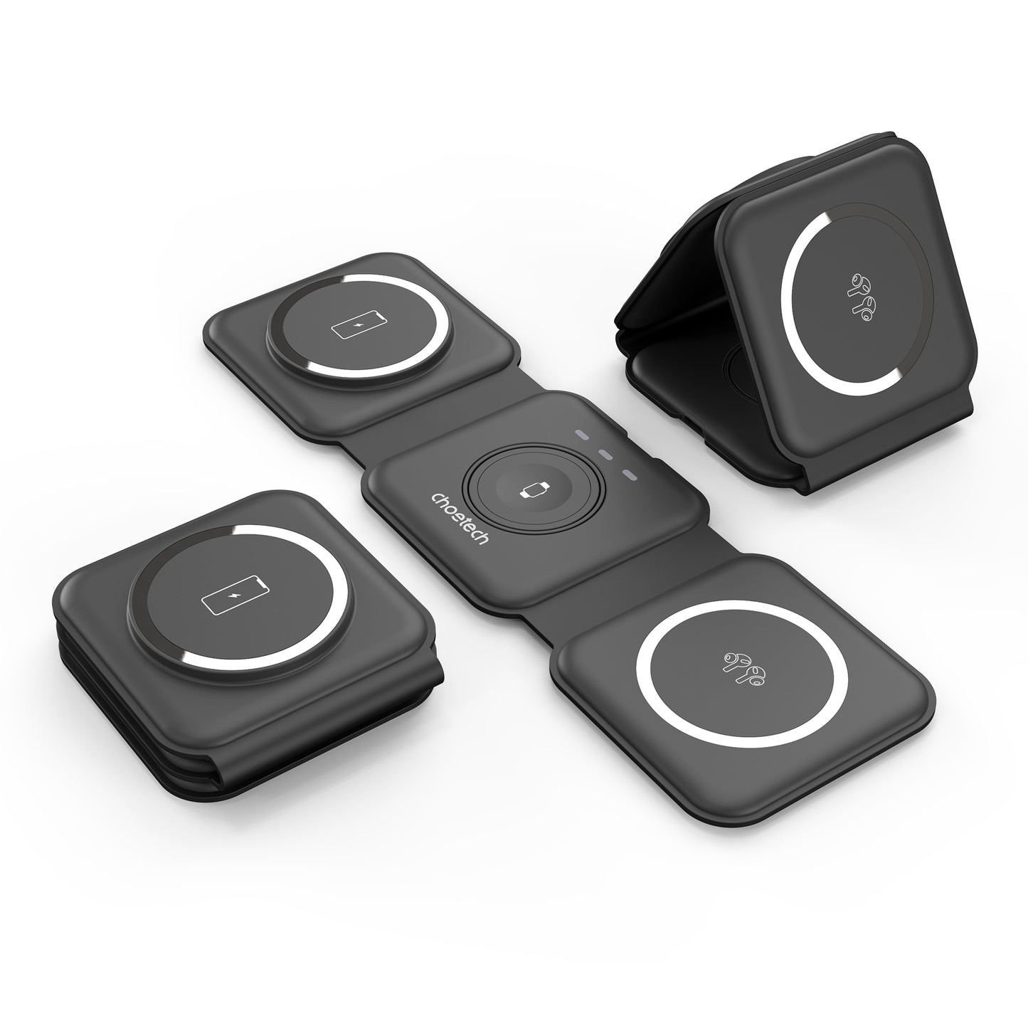 choetech-t588-f-bk-3-in-1-foldable-fast-wireless-charger-for-phone-watch-earphone at www.mallsonline.com.au