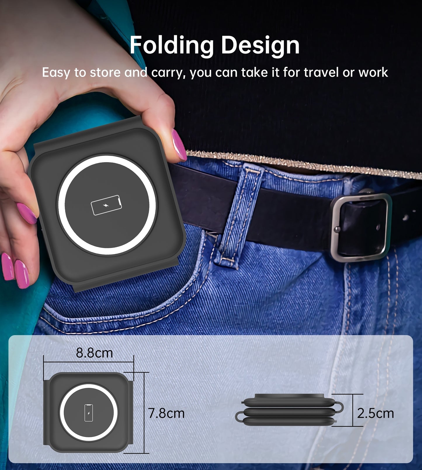 choetech-t588-f-bk-3-in-1-foldable-fast-wireless-charger-for-phone-watch-earphone at www.mallsonline.com.au