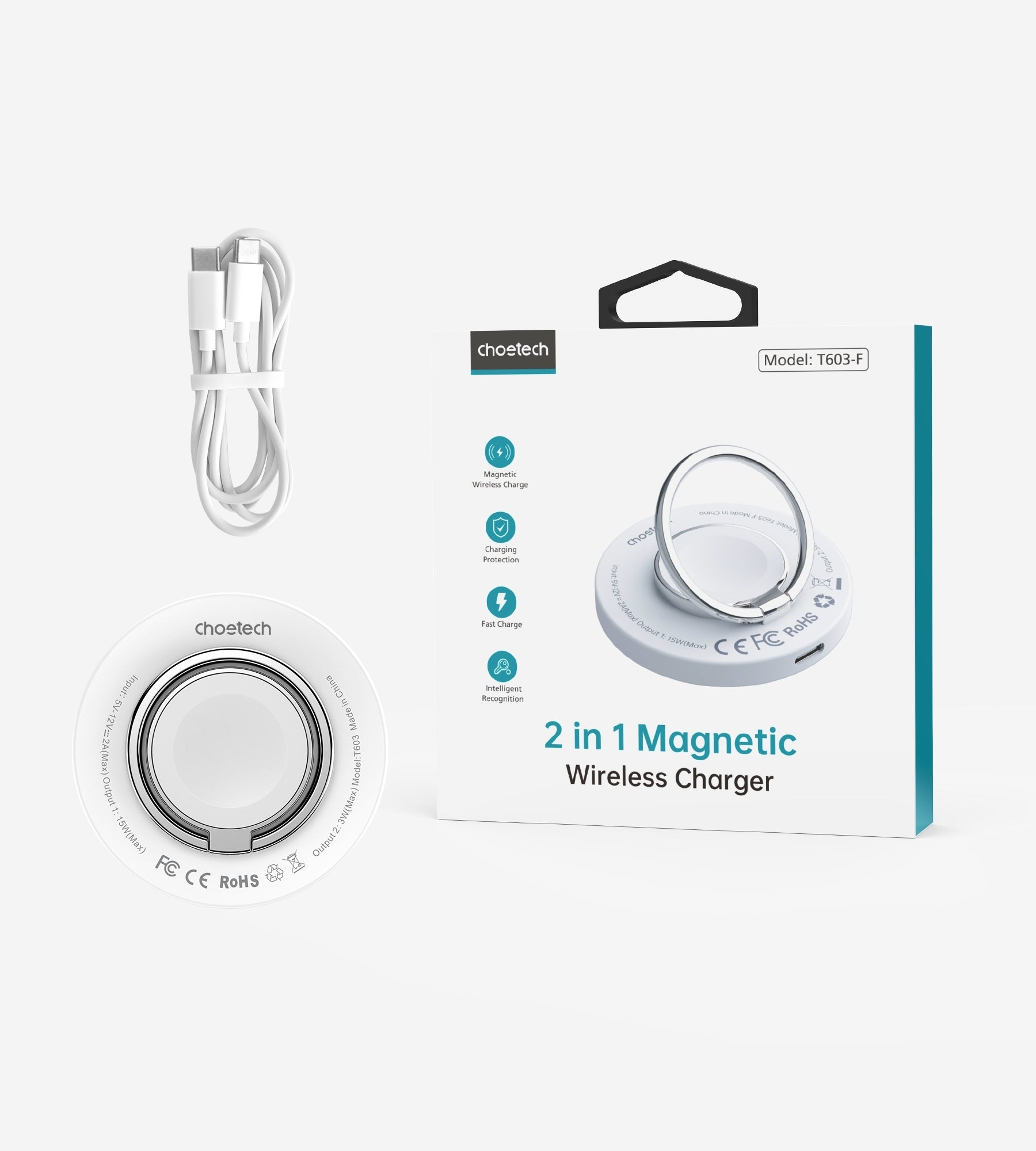 choetech-t603-f-ring-holder-and-magnetic-15w-wireless-charger-for-phone-airpod-iwatch at www.mallsonline.com.au