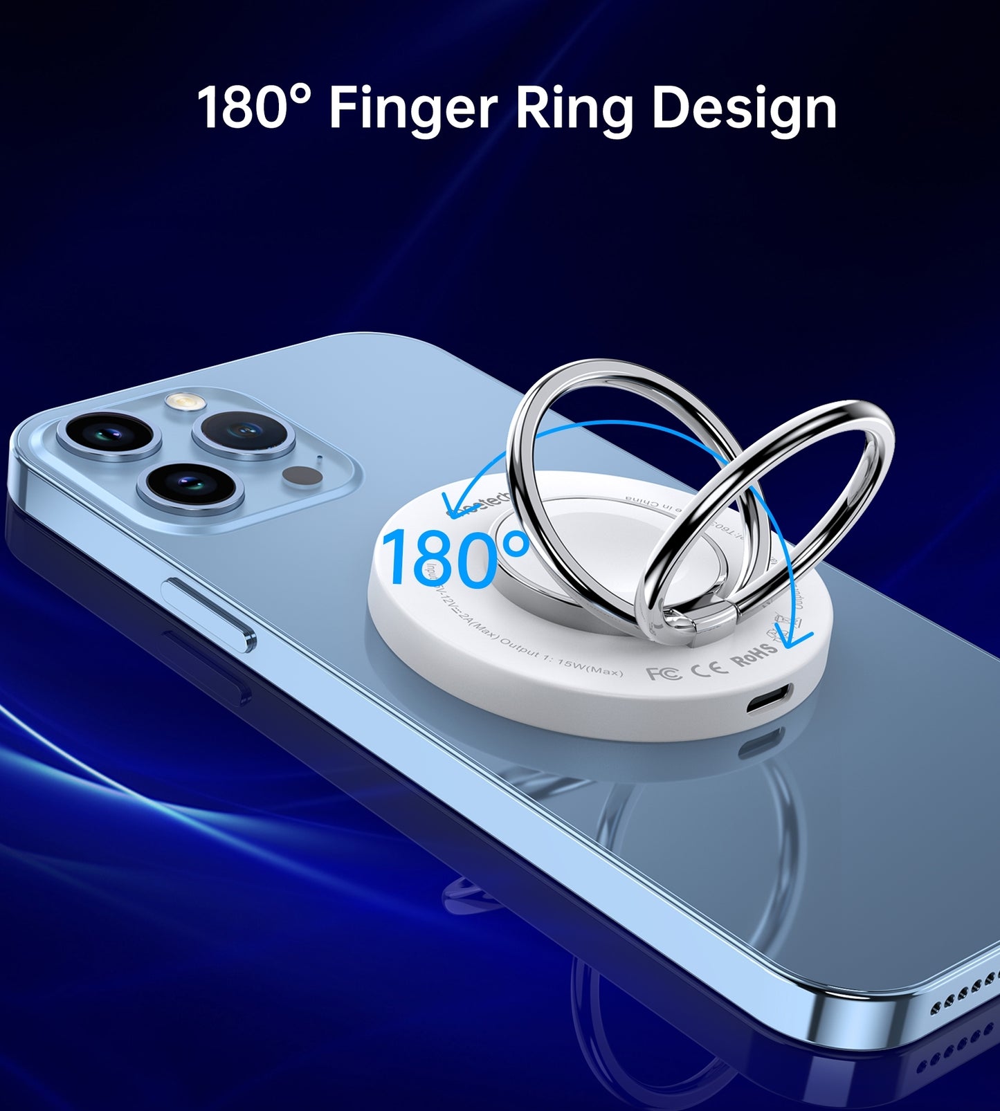 choetech-t603-f-ring-holder-and-magnetic-15w-wireless-charger-for-phone-airpod-iwatch at www.mallsonline.com.au