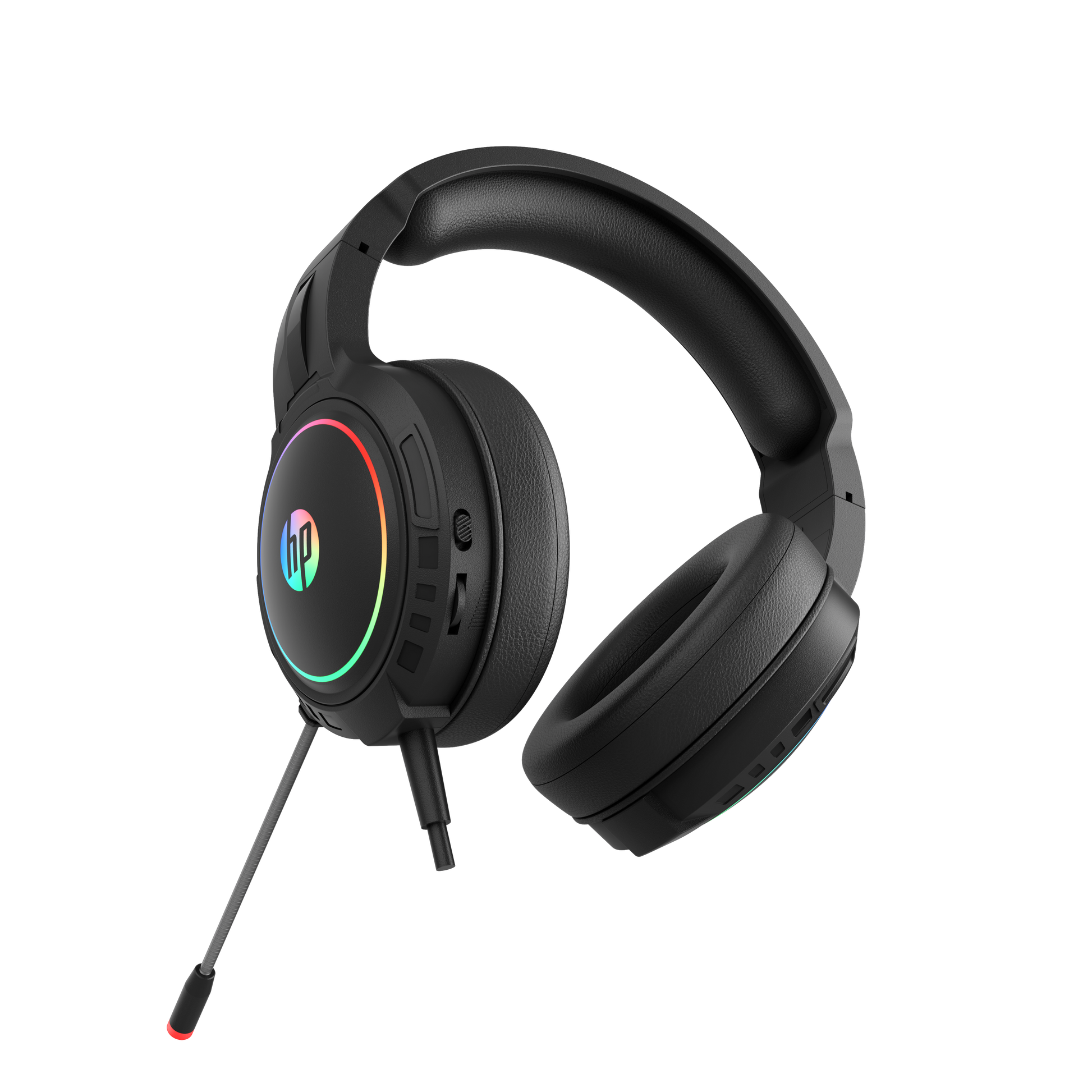 HP DHE-8006 Wired USB 7.1 Surround Sound Gaming Headset RGB LED for PC / Laptop-USB