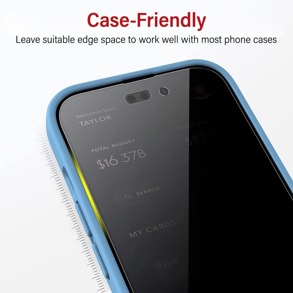 Privacy Tempered Glass Screen Protector for iPhone 16 Pro / 17 / 17 Pro